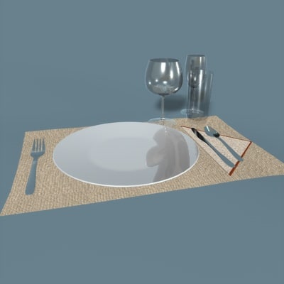 3d table setting - Table setting by eyescream