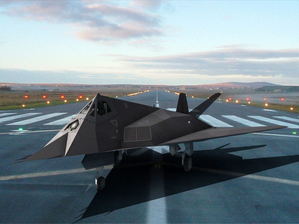 f-117 nighthawk 3d 3ds - F-117 Nighthawk by fabelar