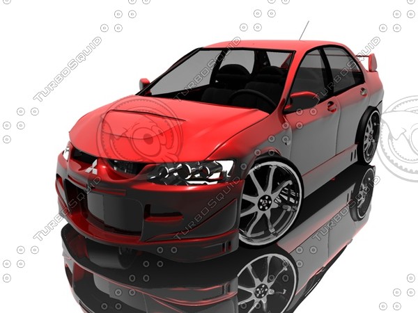 mitsubishi evo 3ds - evolution.3ds by marcinxp