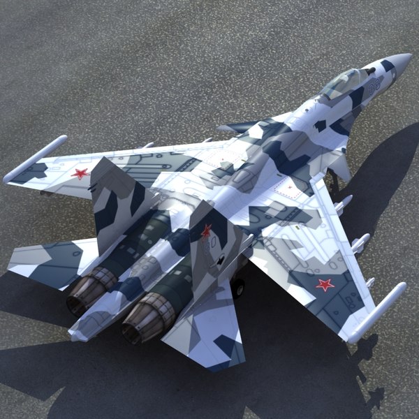 3d su35 flanker - Su35 Flanker SplinterCamo by ES3DStudios