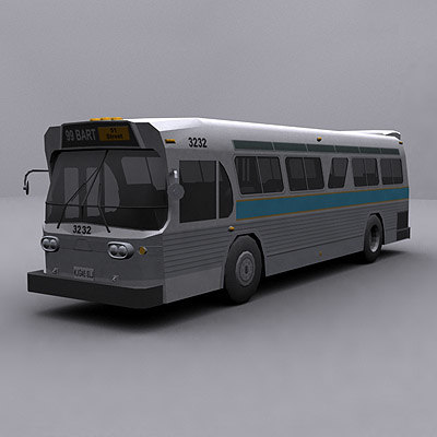 ready bus buses 3d model - Buses collection... by GameArt3D
