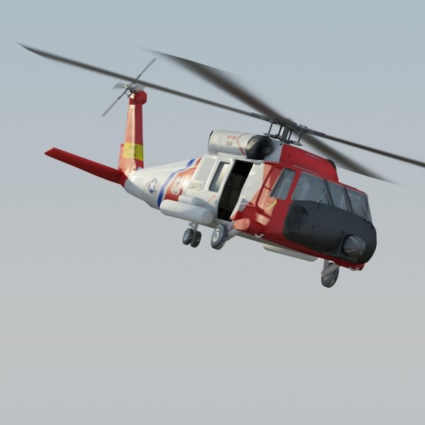 hh60j jayhawk uscg 3d max - HH60J Jayhawk USCG by ES3DStudios