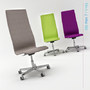Oxford High Back No Arms Castors
