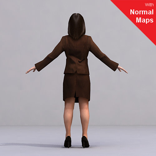 3d model axyz 2 rigged characters - BWom0012-CS by axyzdesign