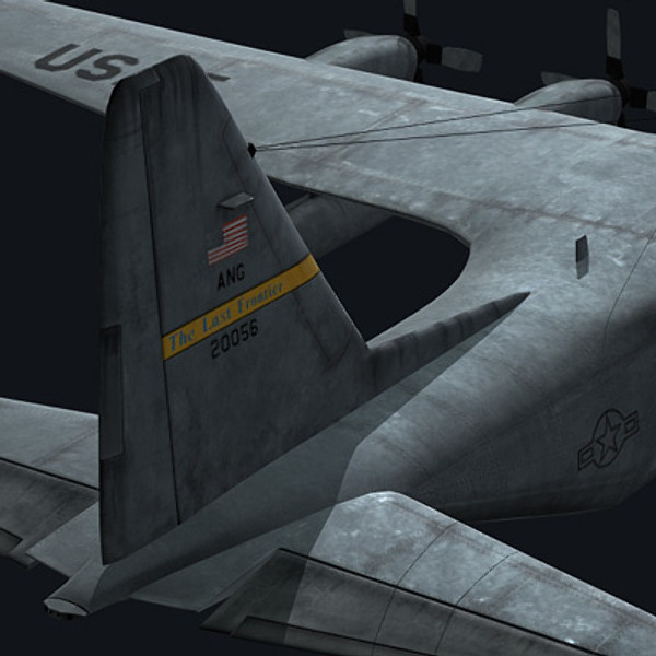 3d c-130 hercules military transport - C-130 Hercules by earth art
