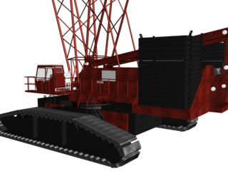 crawler crane 18000 3d model - 18000_Crane.max by danpryce