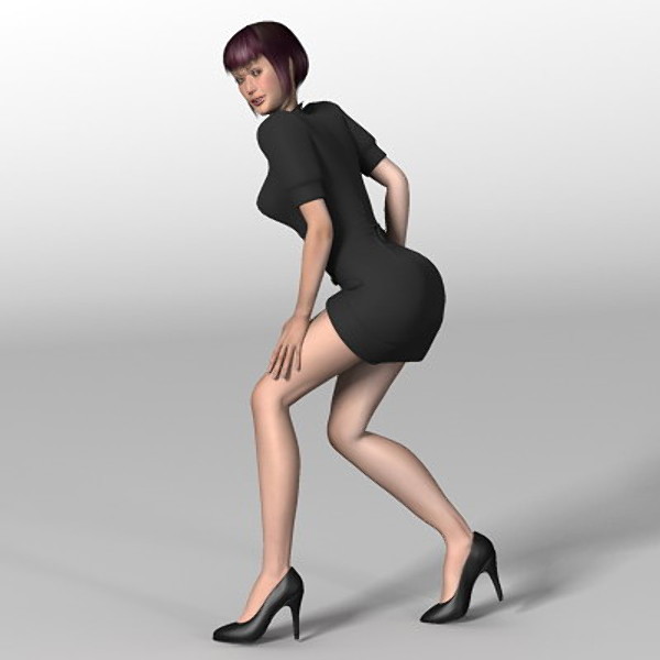 3d biped physique woman sandra model - Sandra.zip by 3dMag
