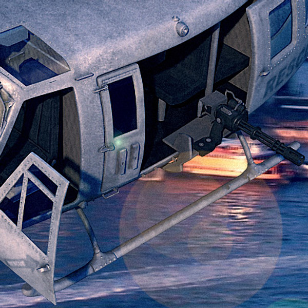 3d helicopter iroquois huey model - UH1N Iroquois(huey) by earth art