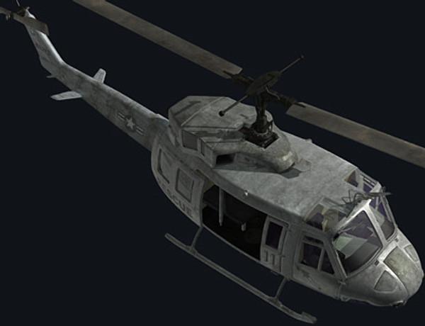 3d helicopter iroquois huey model - UH1N Iroquois(huey) by earth art