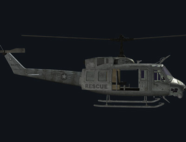 3d helicopter iroquois huey model - UH1N Iroquois(huey) by earth art