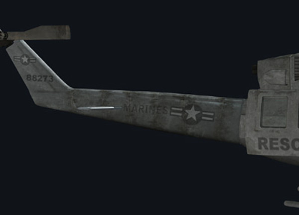 3d helicopter iroquois huey model - UH1N Iroquois(huey) by earth art