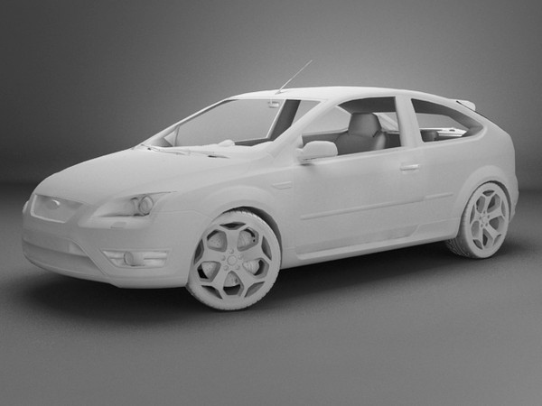 3d model focus interiors car - Ford Focus ST by fabelar
