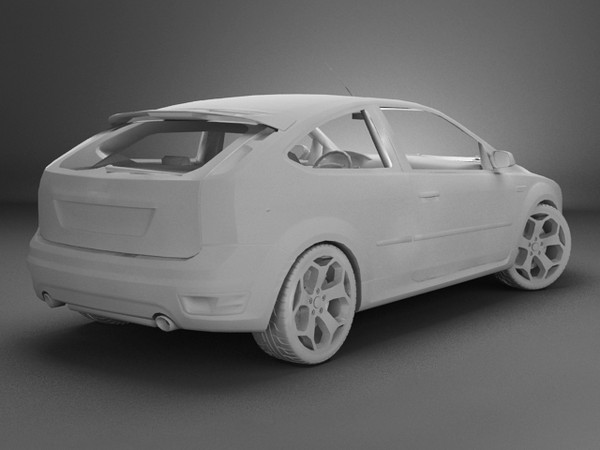 3d model focus interiors car - Ford Focus ST by fabelar