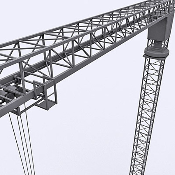 tower crane 3d model - Tower crane 3ds... by QLEE