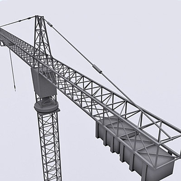 tower crane 3d model - Tower crane 3ds... by QLEE