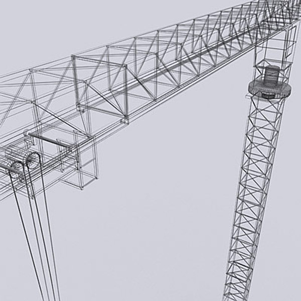 tower crane 3d model - Tower crane 3ds... by QLEE