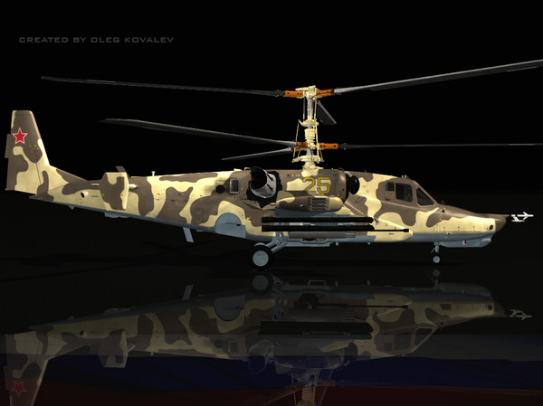 3d russian attack helicopter ka-50 model - Ka-50 Hokum (pro edition).part01.rar by Oleg88Russia
