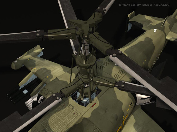 3d russian attack helicopter ka-50 model - Ka-50 Hokum (pro edition).part01.rar by Oleg88Russia