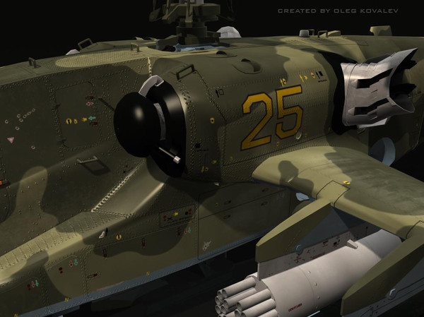 3d russian attack helicopter ka-50 model - Ka-50 Hokum (pro edition).part01.rar by Oleg88Russia