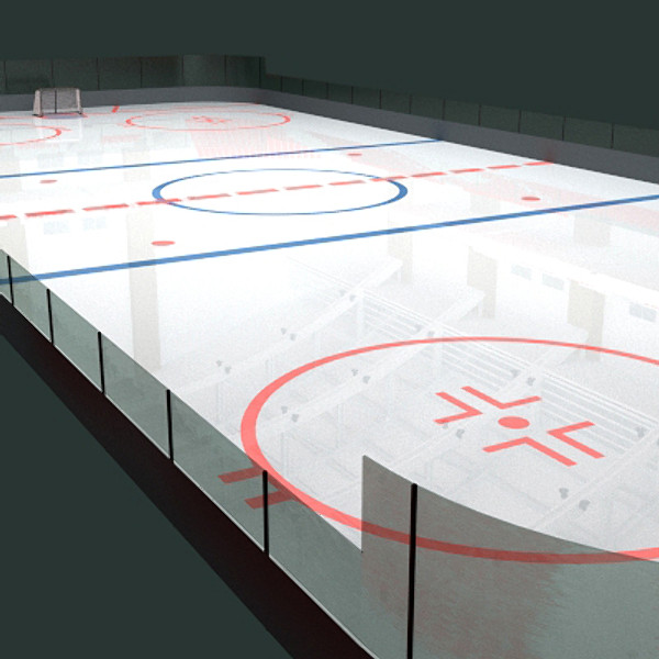 3d hockey rink - Hockey Rink by scripter
