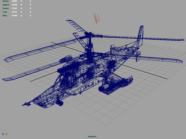 3d russian attack helicopter ka-50 model - Ka-50 Hokum (pro edition).part01.rar by Oleg88Russia
