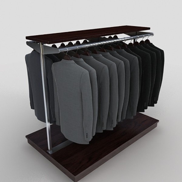 suit rack 3d max - suit rack by monkeyodoom