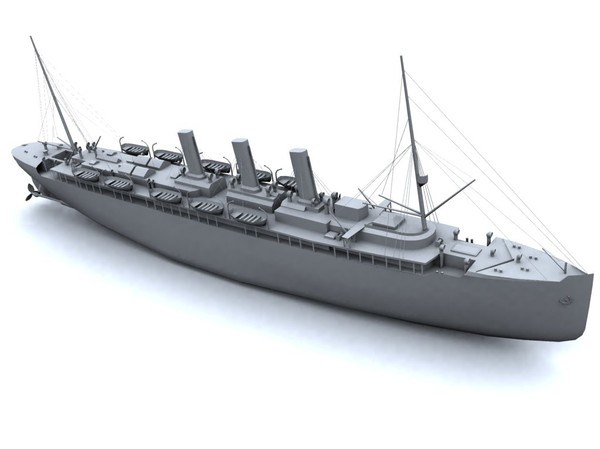 ocean liner 3d model - Kuban.rar by vadikgg