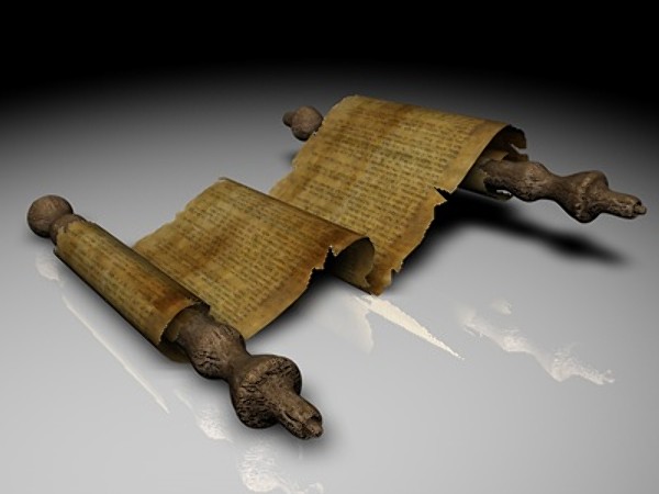 papyrus scroll 3d model - Ancient Papyrus Scroll... by Whong