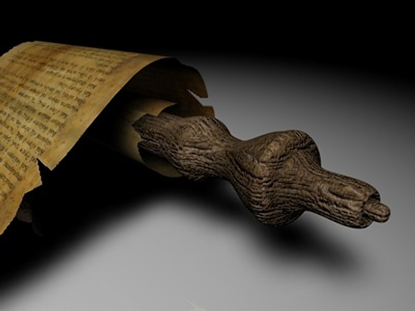 papyrus scroll 3d model - Ancient Papyrus Scroll... by Whong
