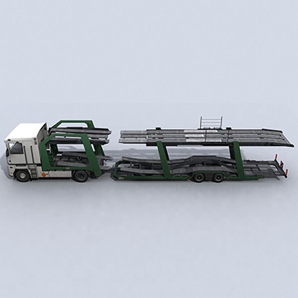 3d car transporter truck model - Car Transporter Truck 1 by papillon