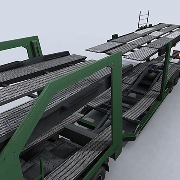 3d car transporter truck model - Car Transporter Truck 1 by papillon