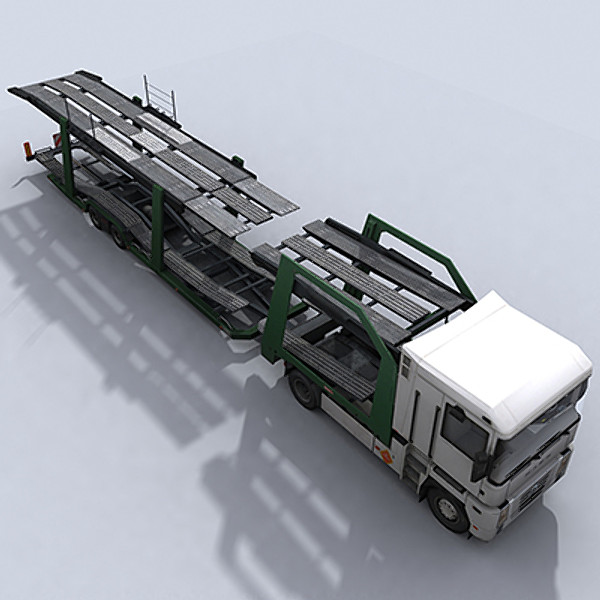 3d car transporter truck model - Car Transporter Truck 1 by papillon