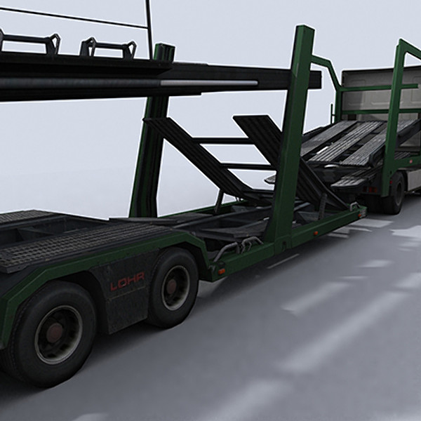 3d car transporter truck model - Car Transporter Truck 1 by papillon