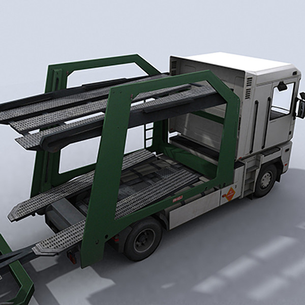 3d car transporter truck model - Car Transporter Truck 1 by papillon
