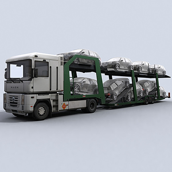 3d car transporter truck model - Car Transporter Truck 1 by papillon