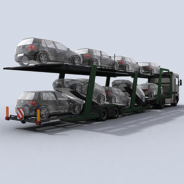 3d car transporter truck model - Car Transporter Truck 1 by papillon