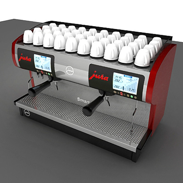 3ds max commercial espresso machine - espresso machine... by assouline