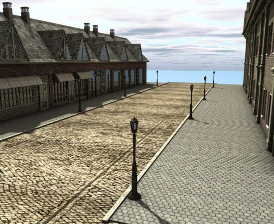 medieval town c4d - Medieval town by ERLHN