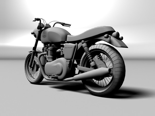3d cruiser triumph bonneville - Triumph Bonneville 2008 by Gonzo_3d