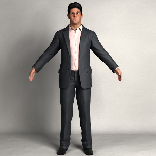 digital double mentalray 3d model - BMan0001-HD2-CS by axyzdesign