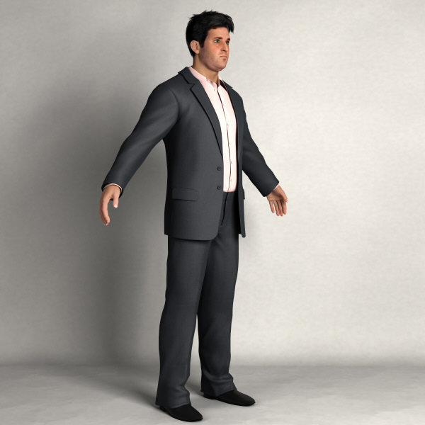 digital double mentalray 3d model - BMan0001-HD2-CS by axyzdesign