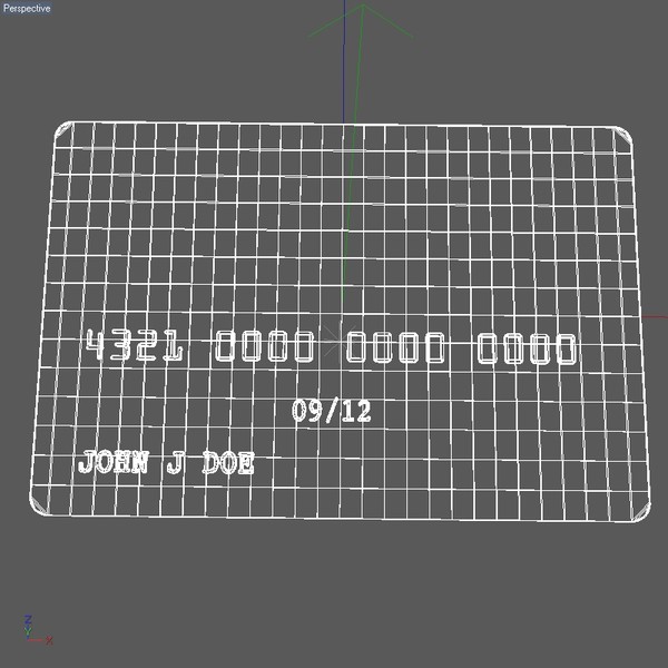 credit card 3d 3ds - Credit Card by Marketing Arts Group