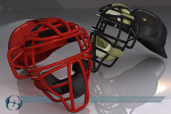 catcher mask baseball 3d 3ds - Catcher... by Jeffrey Oswald