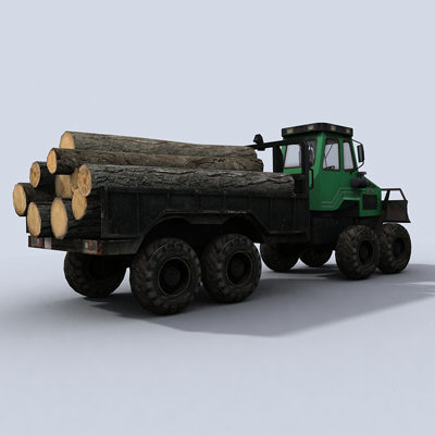 3dsmax forwarder truck vehicle - Forwarder 1 by papillon