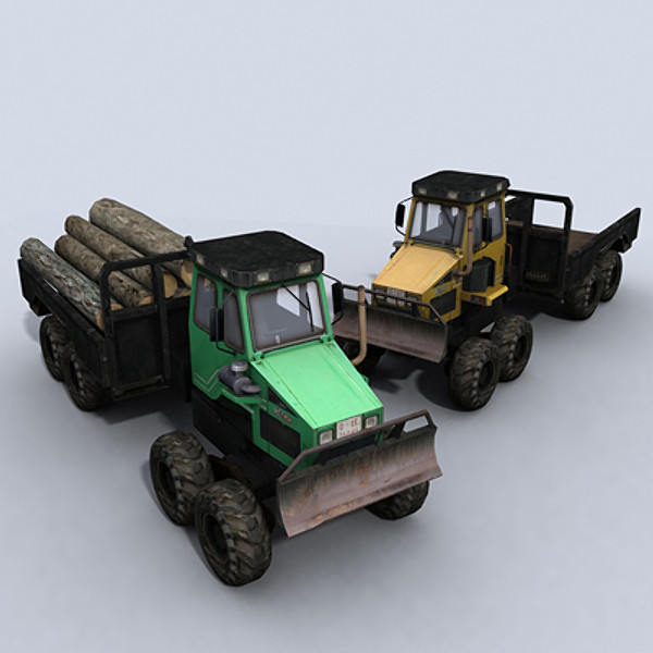 3dsmax forwarder truck vehicle - Forwarder 1 by papillon