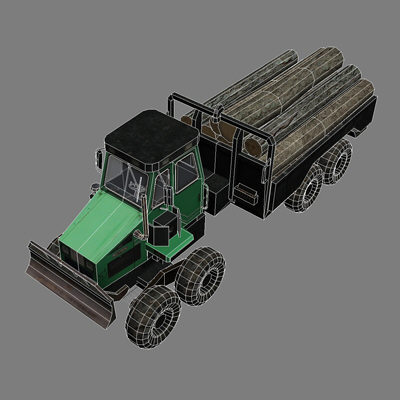3dsmax forwarder truck vehicle - Forwarder 1 by papillon