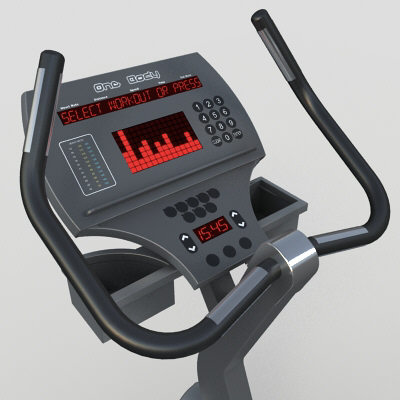 3d gym equipment exercise bike model - exercise bike by monkeyodoom