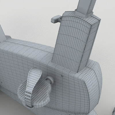 3d gym equipment exercise bike model - exercise bike by monkeyodoom