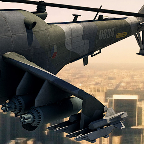maya mi-24 helicopter hind - Mi-24 Hind by earth art