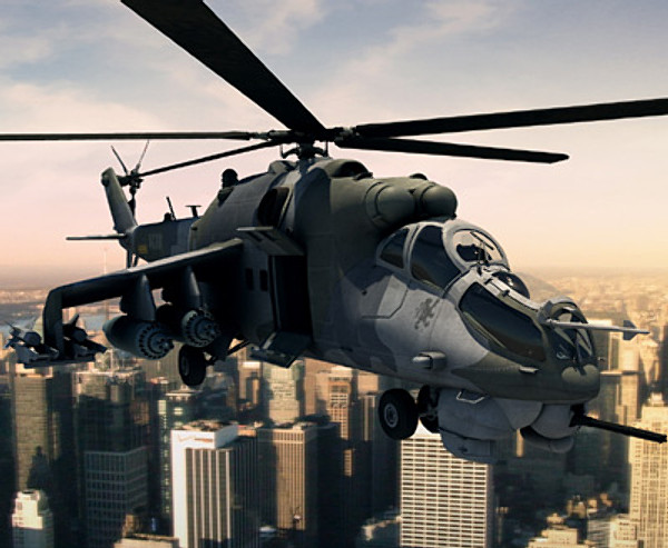 maya mi-24 helicopter hind - Mi-24 Hind by earth art